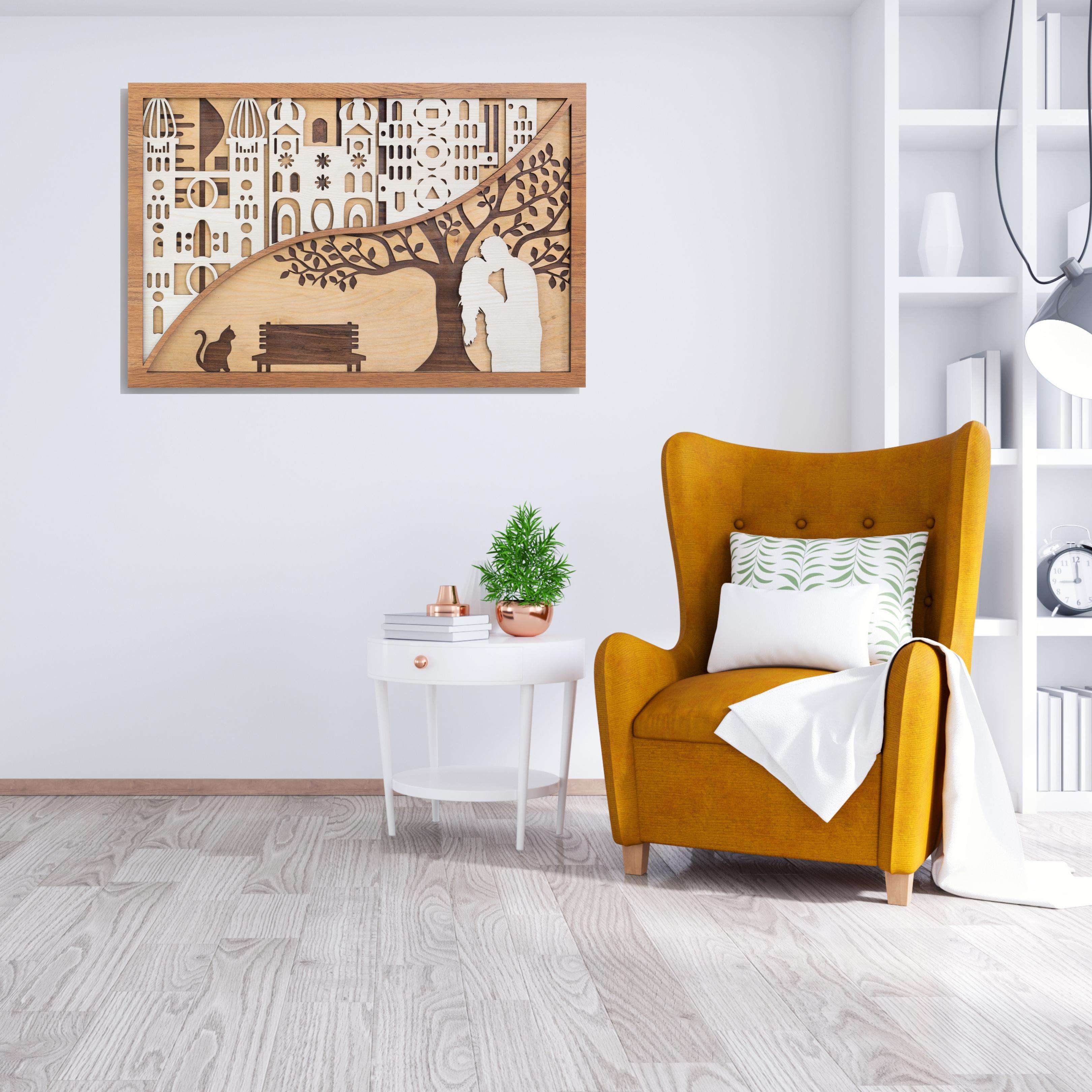 Elephant Zentangle Mandala Art Wall Decor