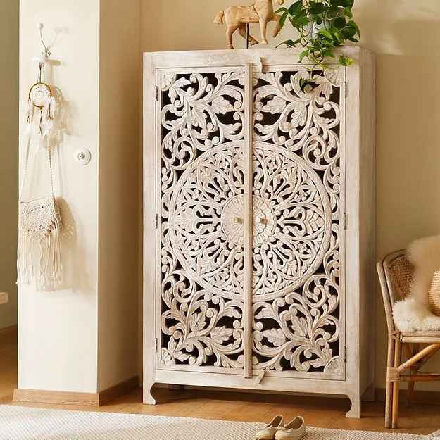 The Bikaner Vintage Sunburst Armoire