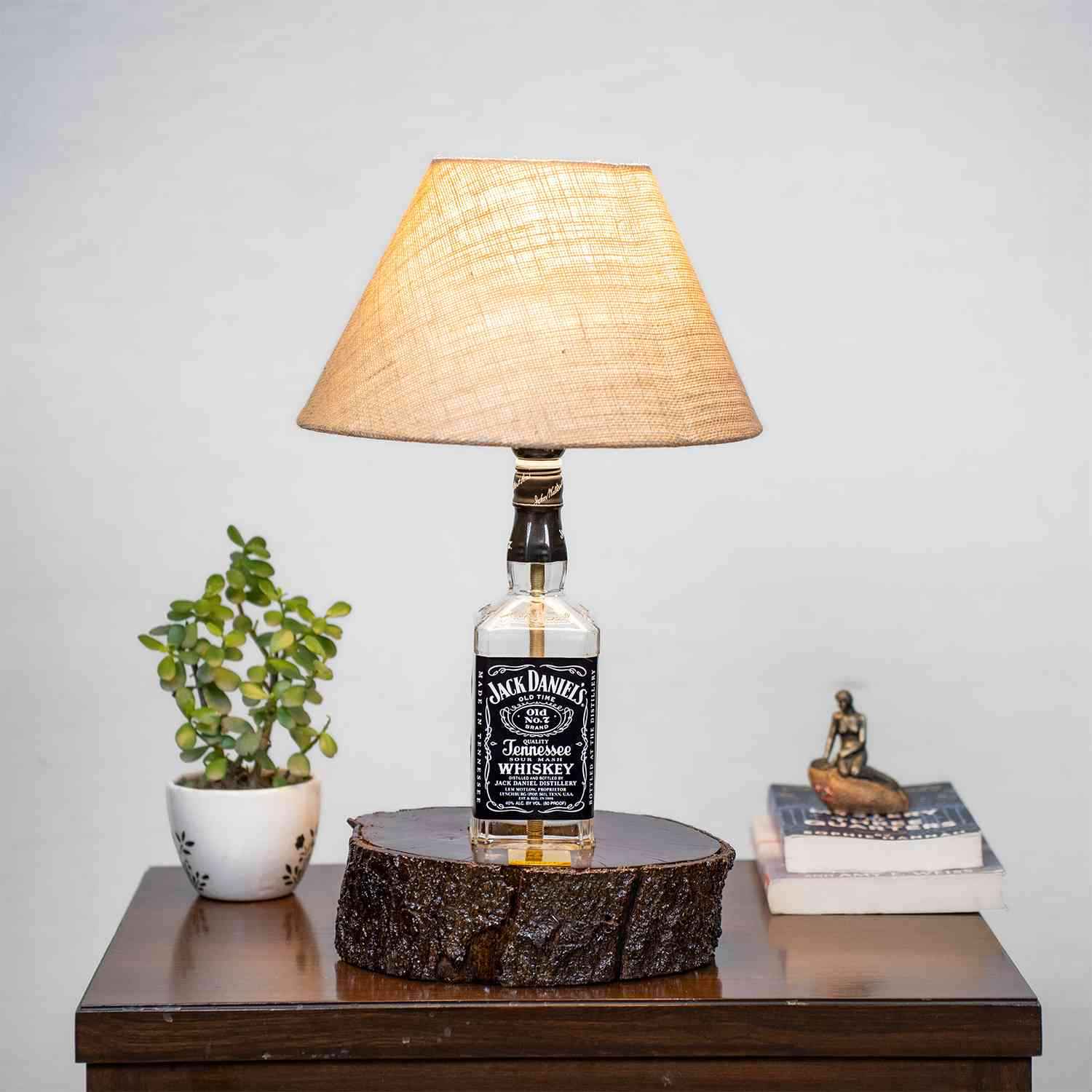 Wood Base Solid Table Lamp