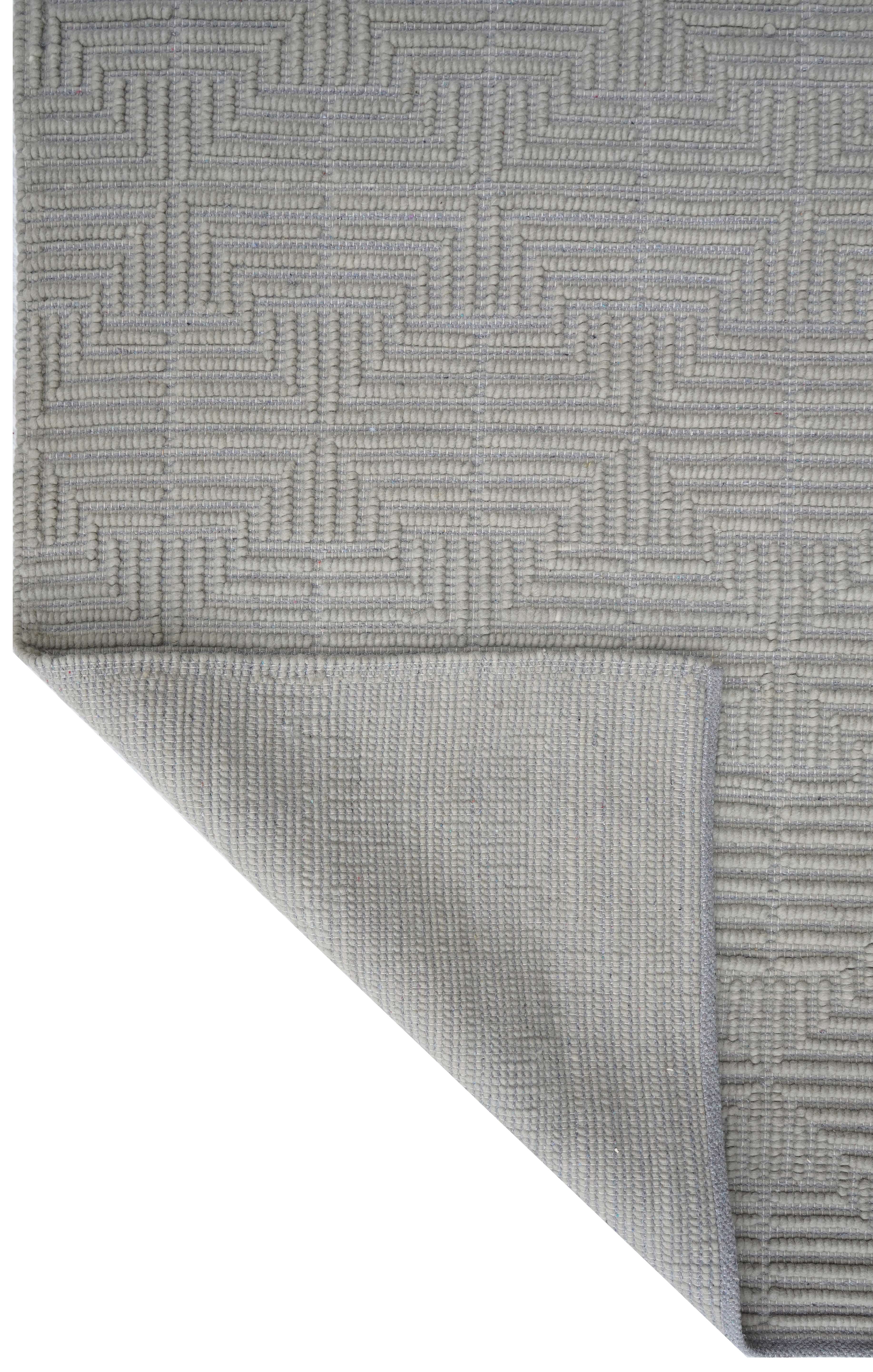 CREAM & BROWN SPIDER WEAVE RUG