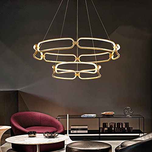 Led Electroplated Ring Pendant Light