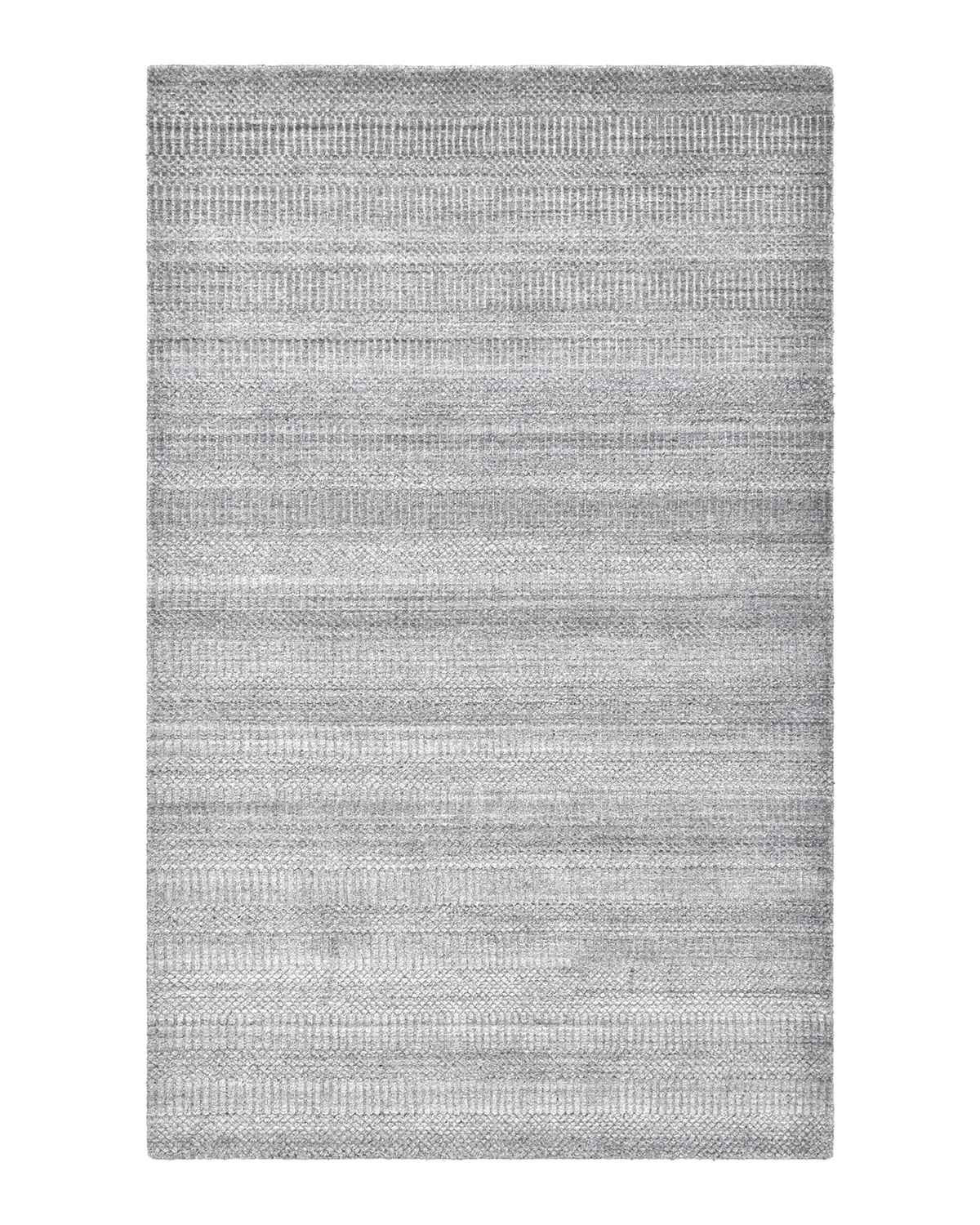 CREAM & BROWN SPIDER WEAVE RUG