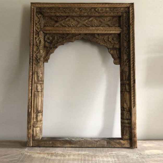 The Mehrab White Jaali Mirror