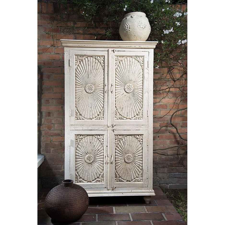The Mehrab White Jaali Mirror
