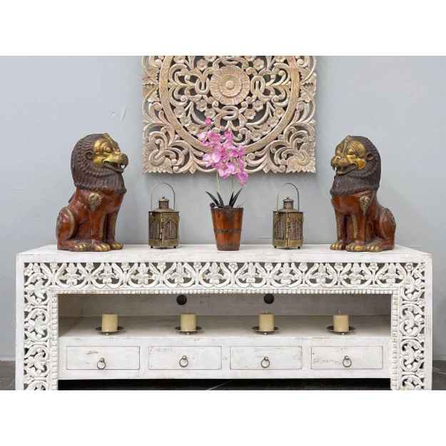 The Ashwa Rustic Jaali Console