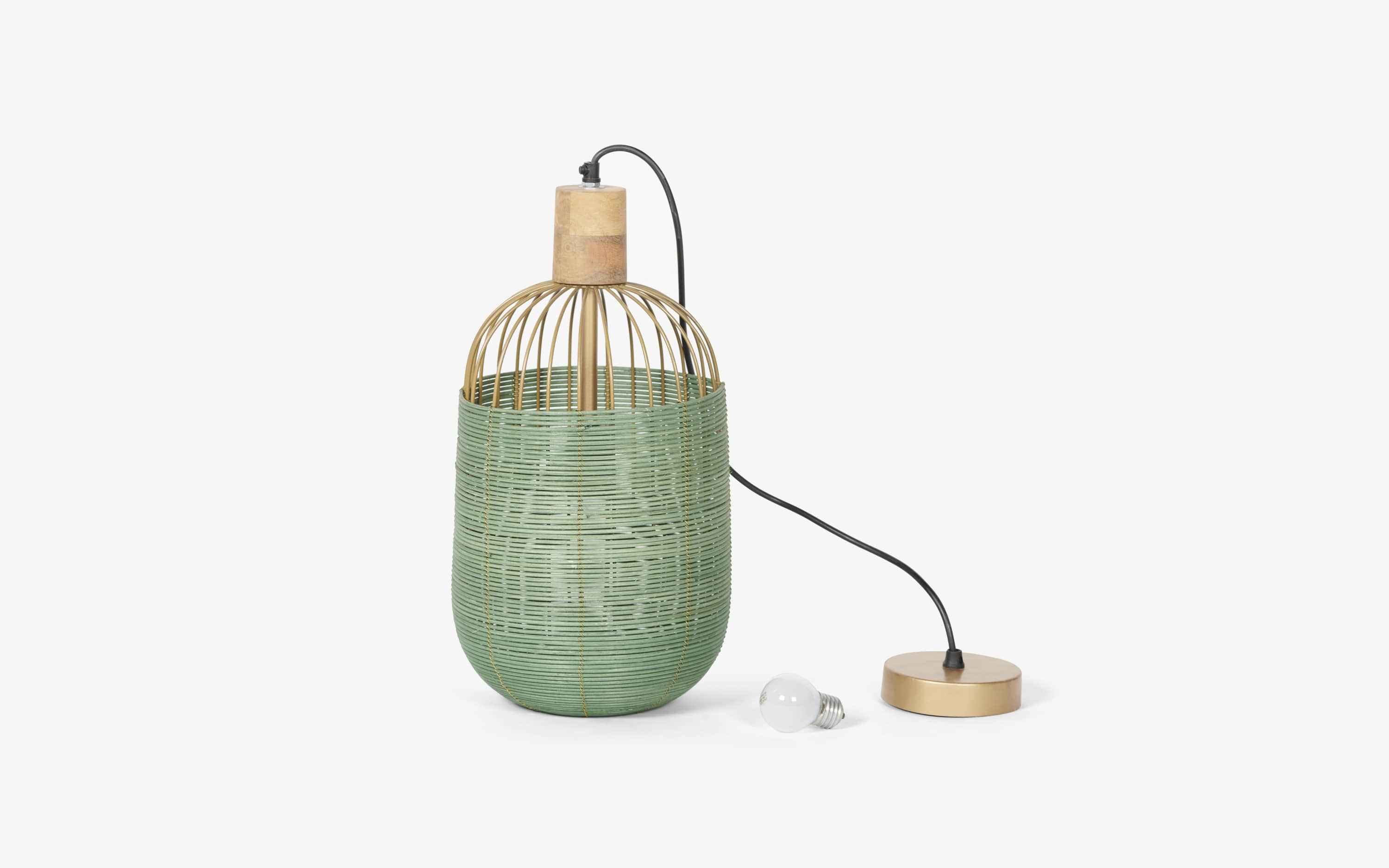 Henka Green Hanging Lamp Tall