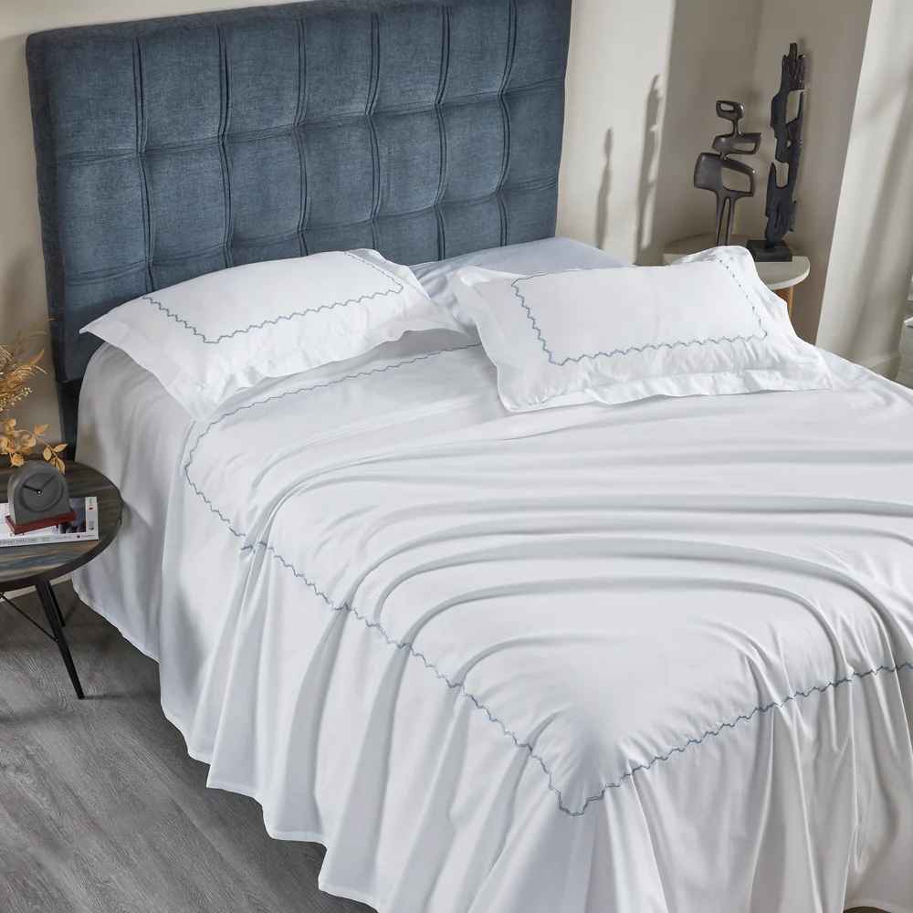 Contrail Embroidered Bedsheet Set