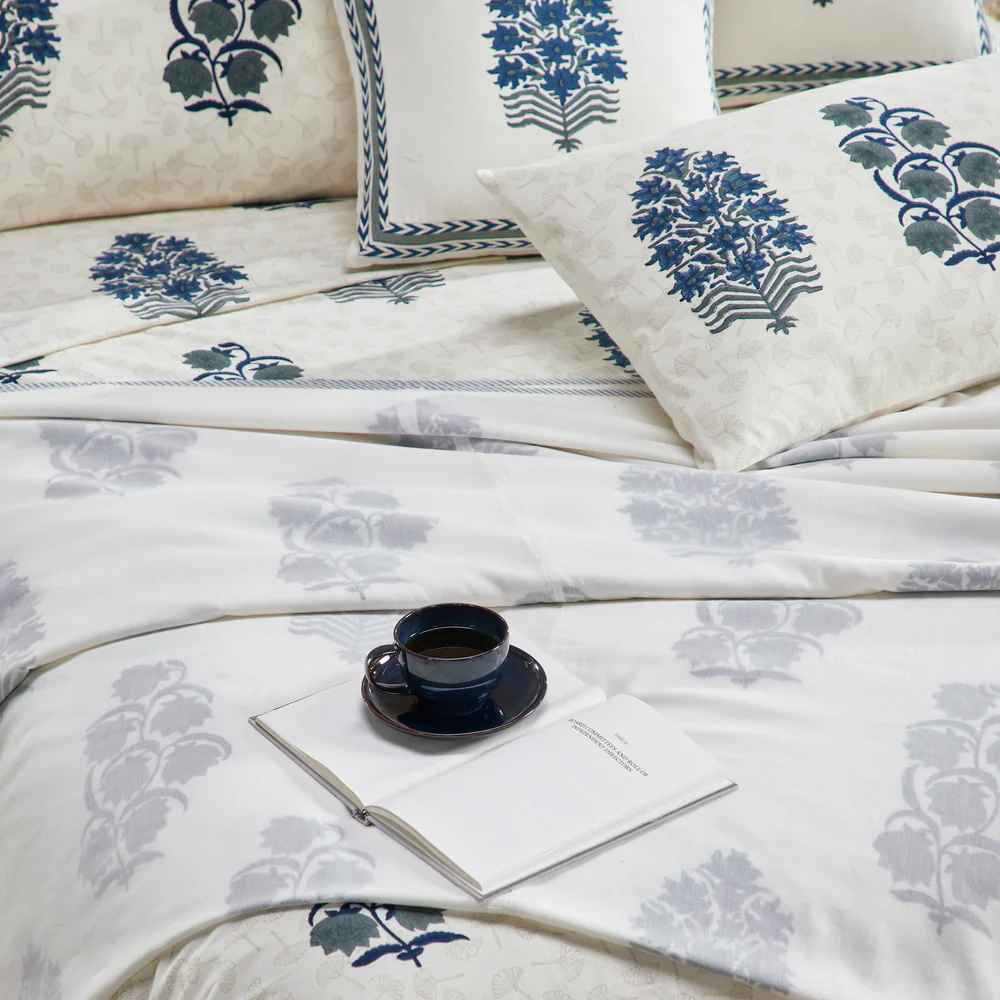 Areca Block Printed Bedsheet Set