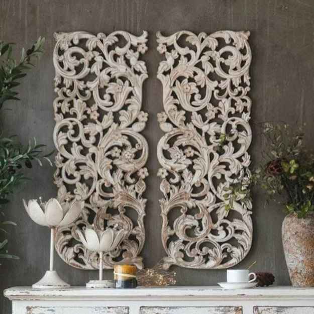 The Mehrab White Jaali Mirror