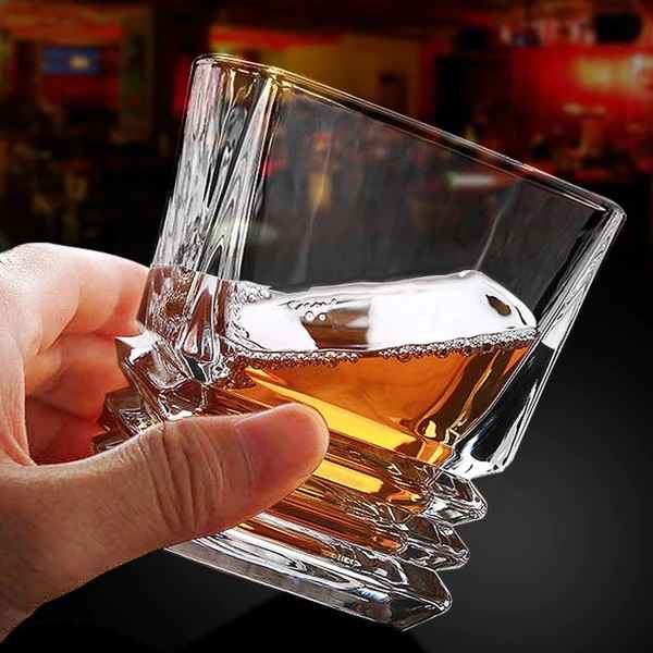 Diamond Whiskey Crystal Decanter Set With Glasses