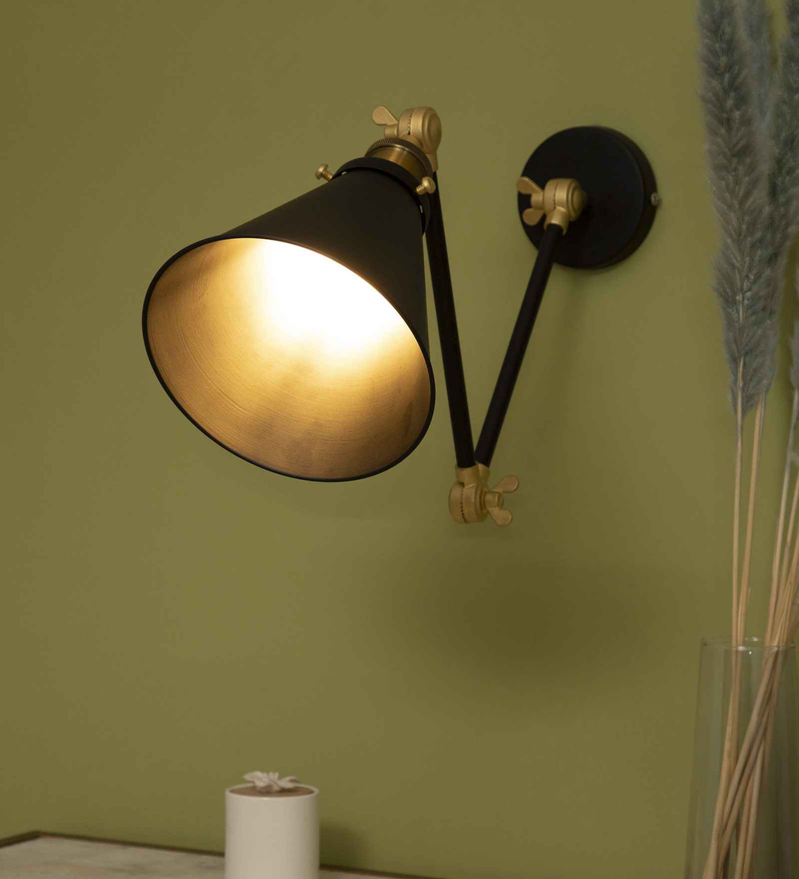 Bedside Wooden Wall Sconce