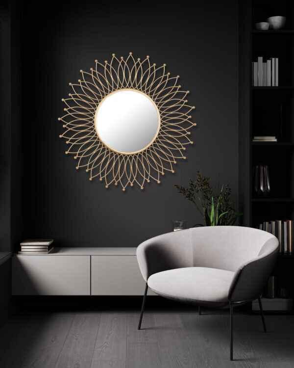 Modern Flower Wall Mirror