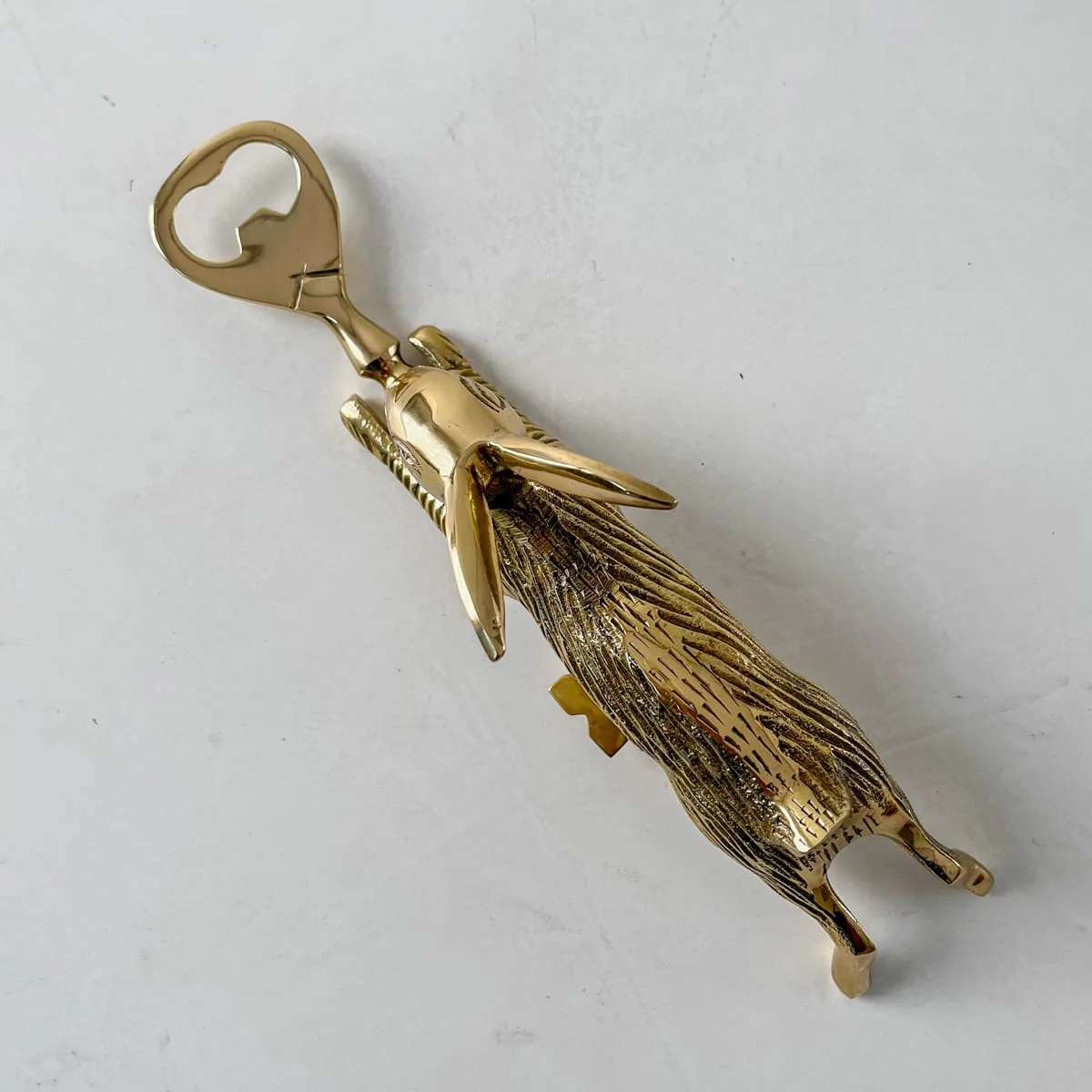 Chester Brass Rabbit Bottle Opener