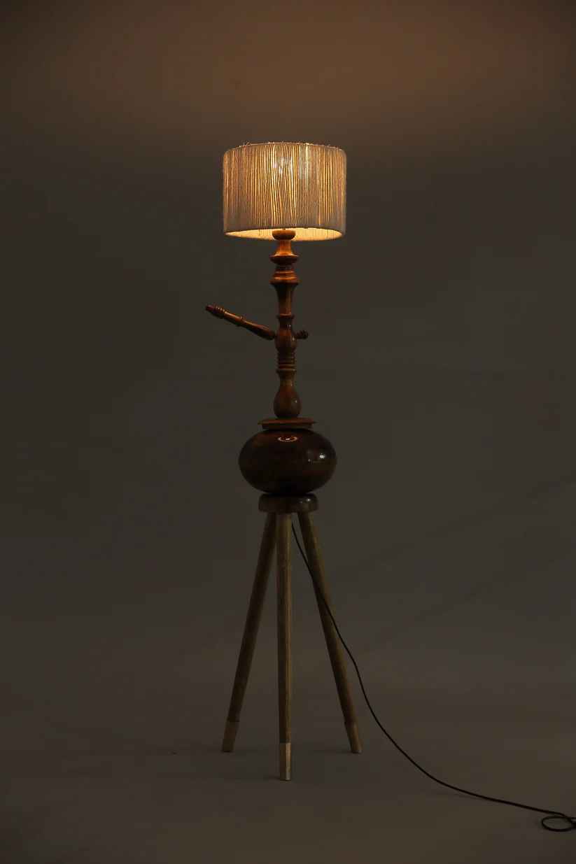 Tripod Cane Floor Lamp