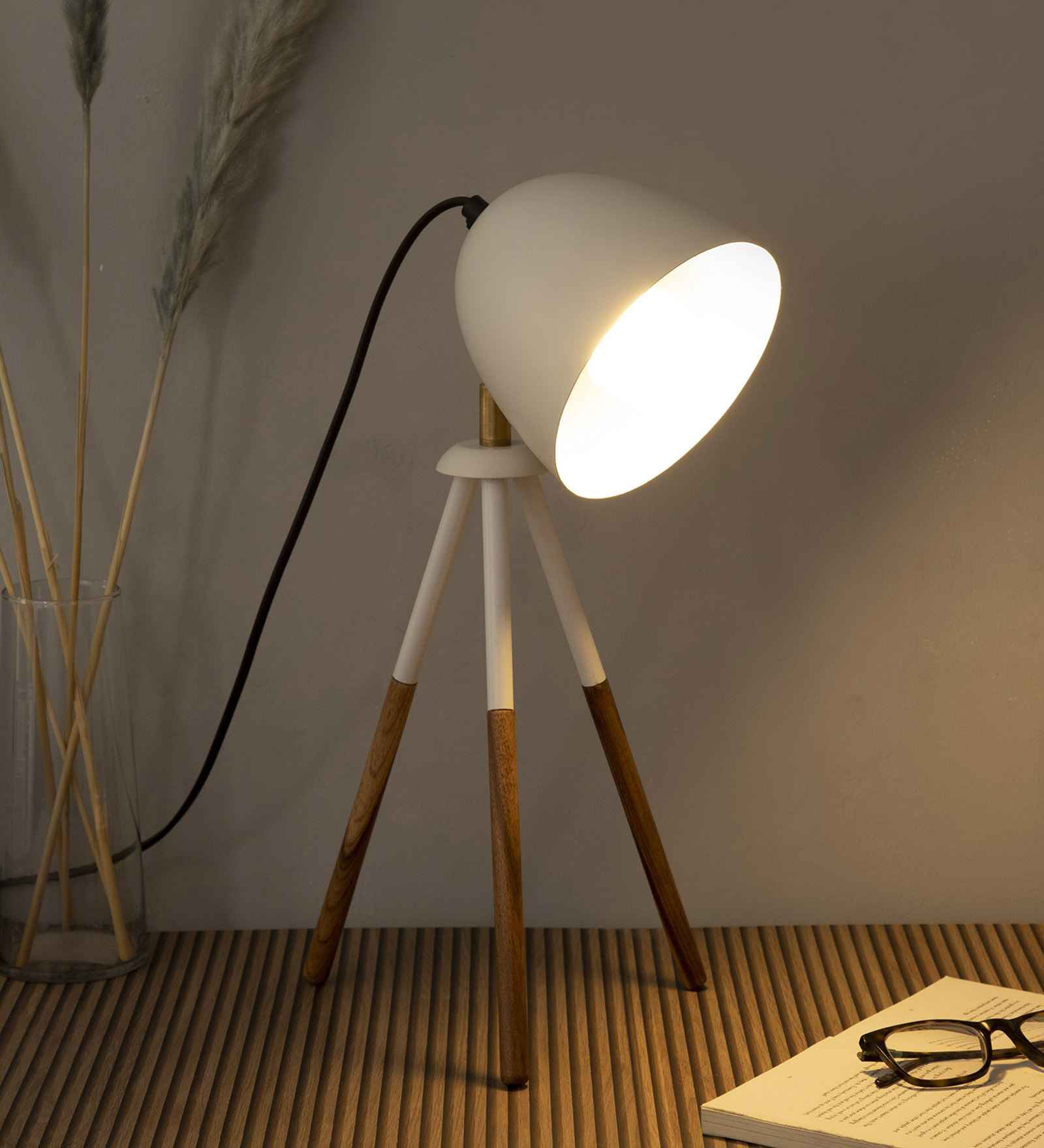 Lucca Gold Table Lamp With Metal Base