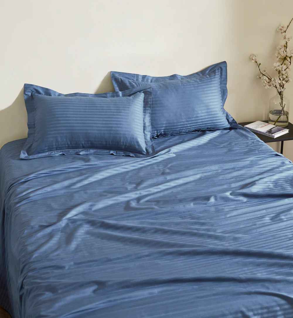 Tree Stitch Plain Bedsheet - 300Tc