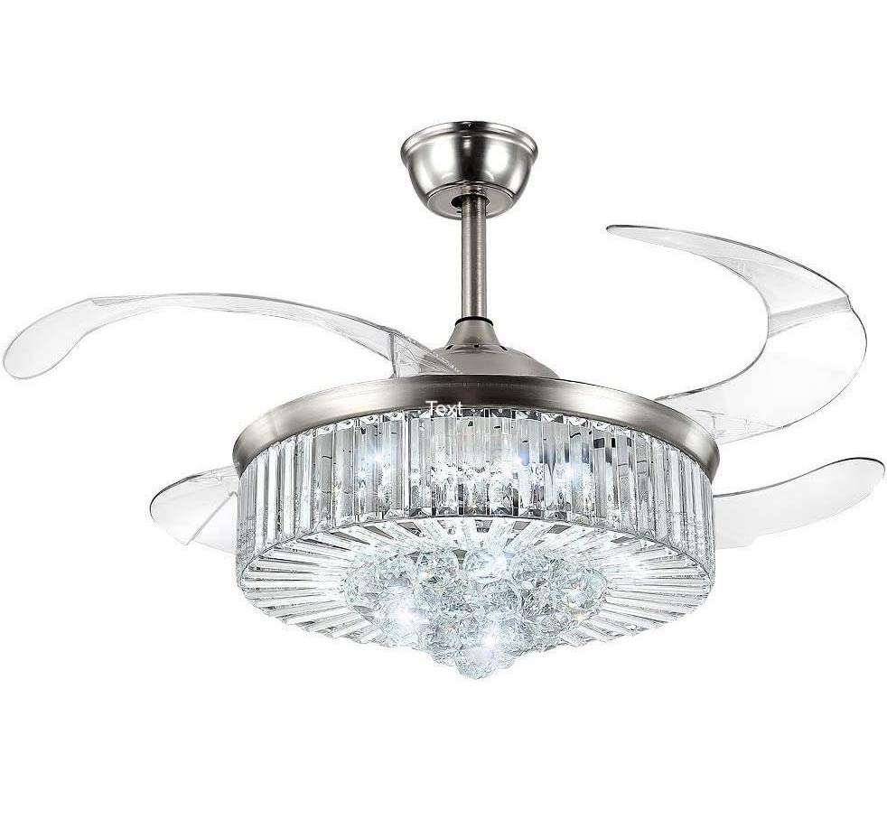 Picola Silver Chandelier Fan