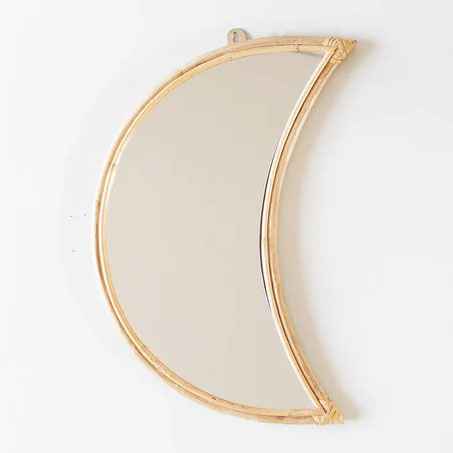 Sunshine Round Cane Mirror