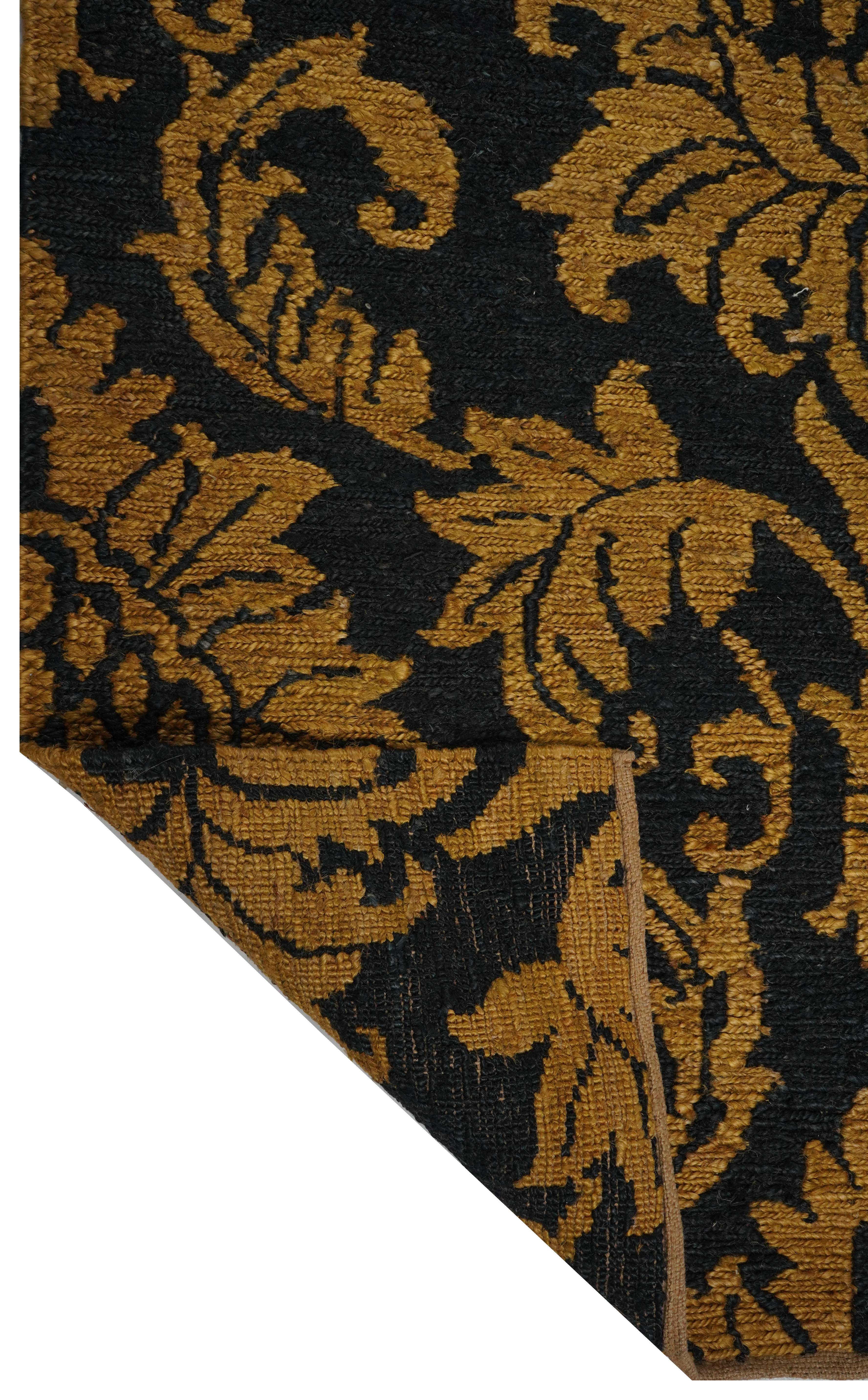 CREAM & BROWN SPIDER WEAVE RUG