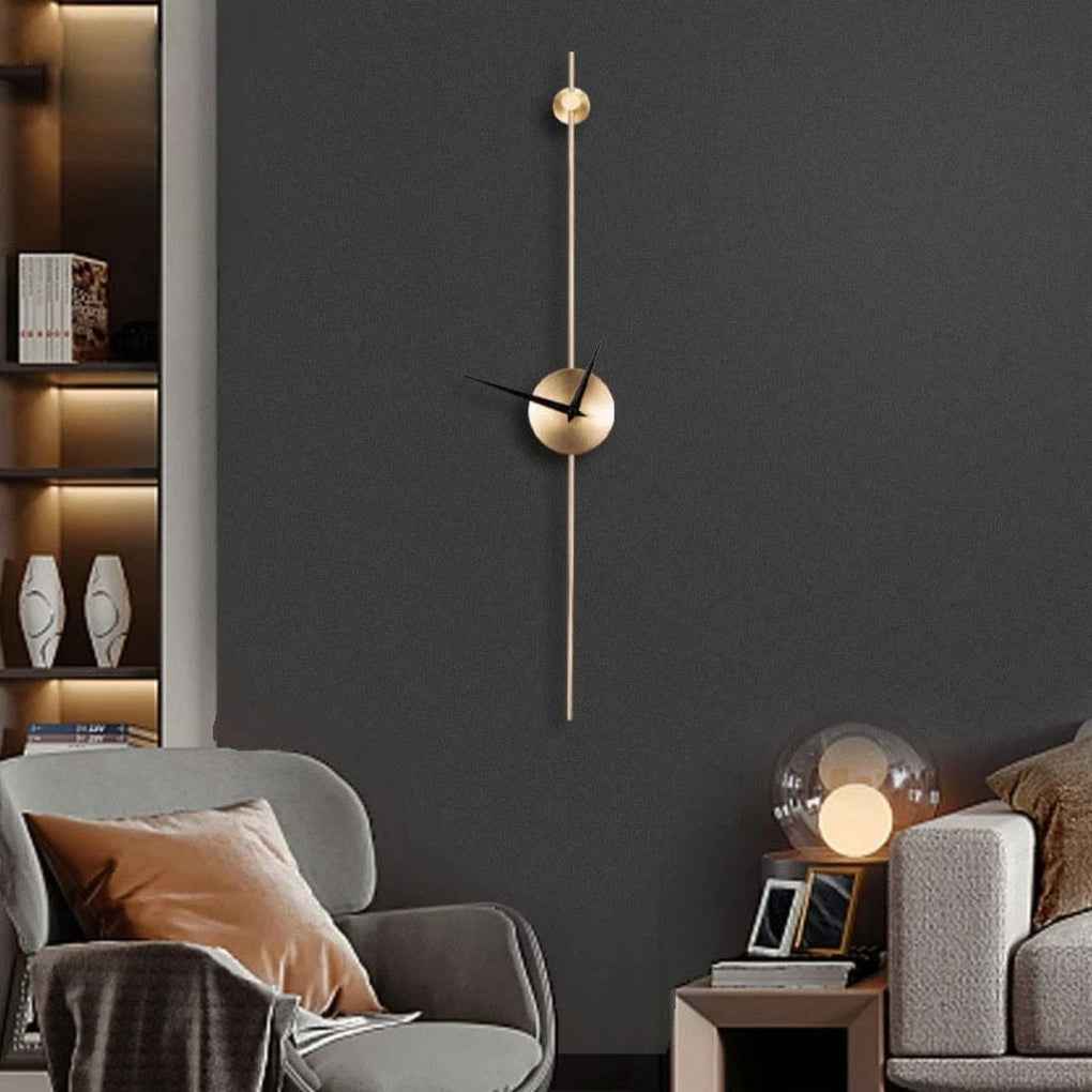 Slim Black Wall Clock