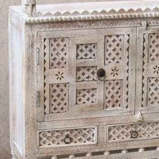 The Mehrab White Jaali Mirror