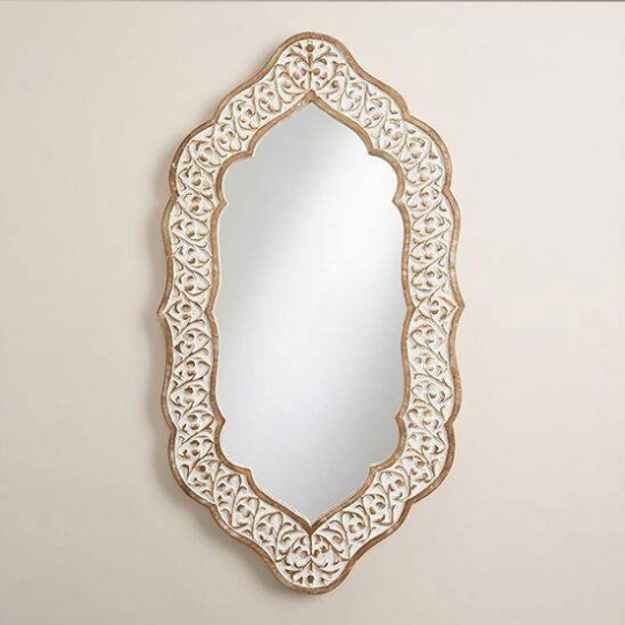 The Mehrab White Jaali Mirror