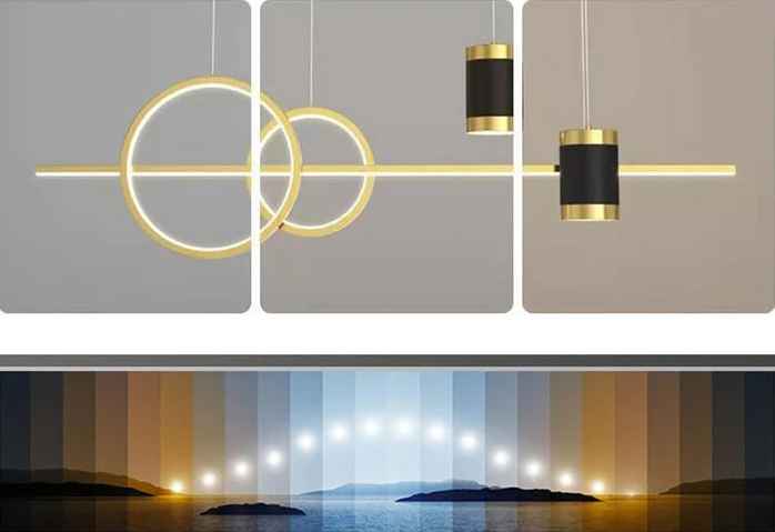 Gold Ring Pendant Light