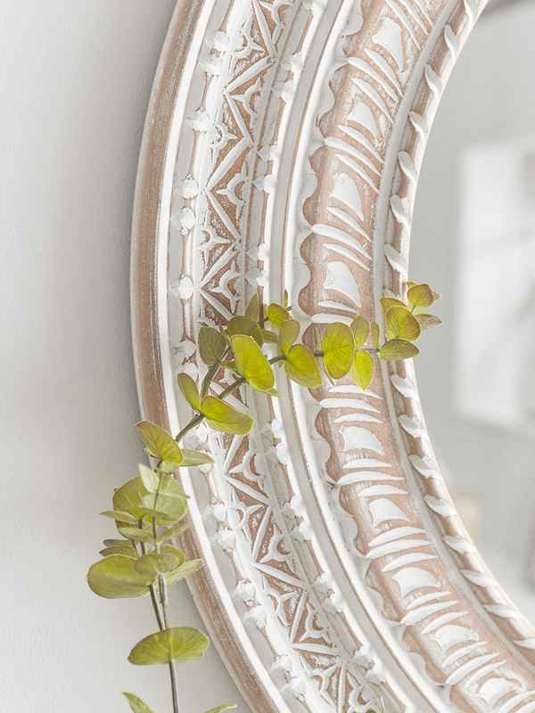 The Mehrab White Jaali Mirror