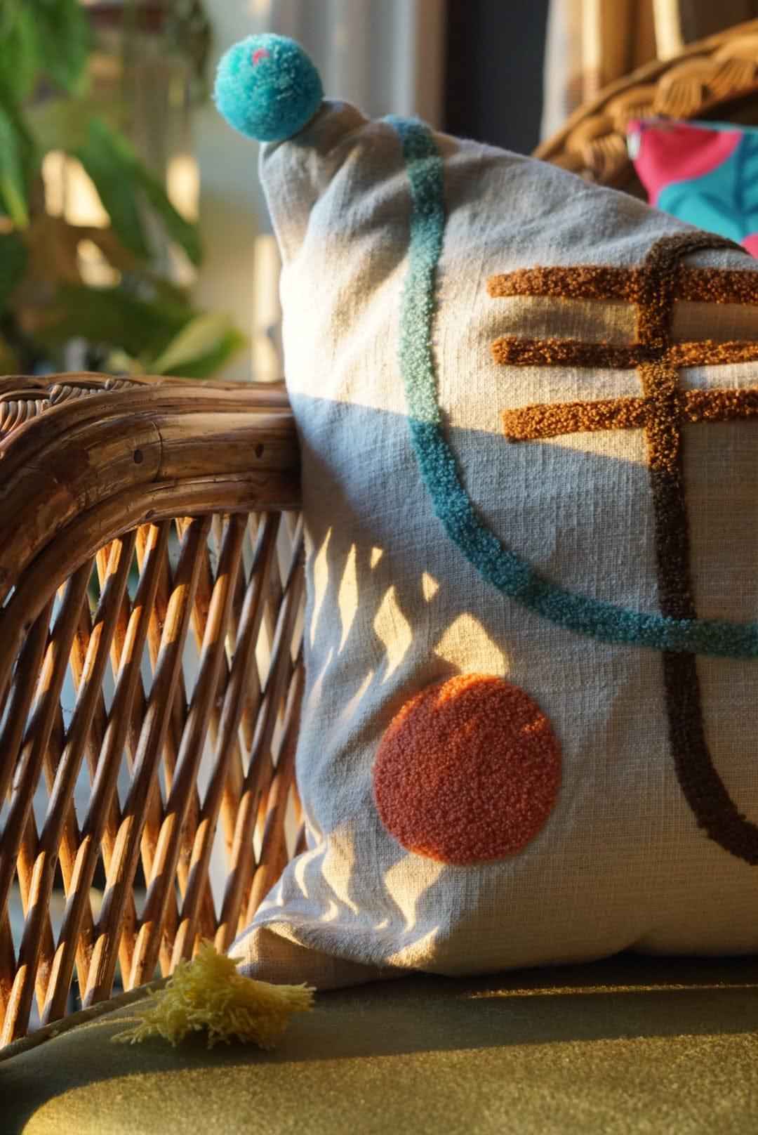Amber Punch Needle Pillows
