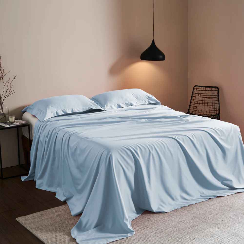 Fagoting Stitch Plain Bedsheet - 500Tc