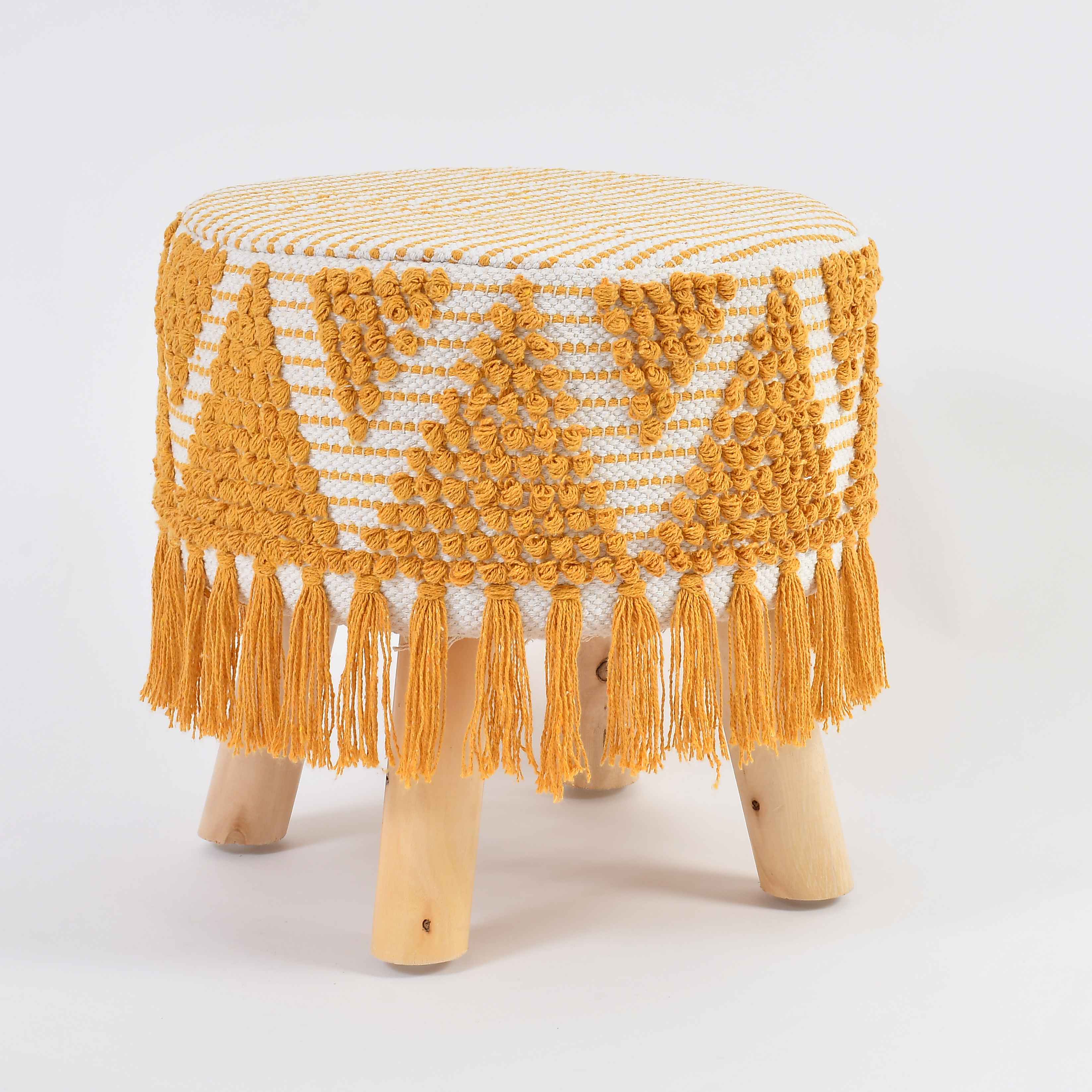 Opulent Quad-Leg Pouf