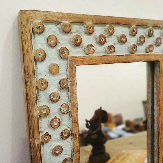 The Mehrab White Jaali Mirror