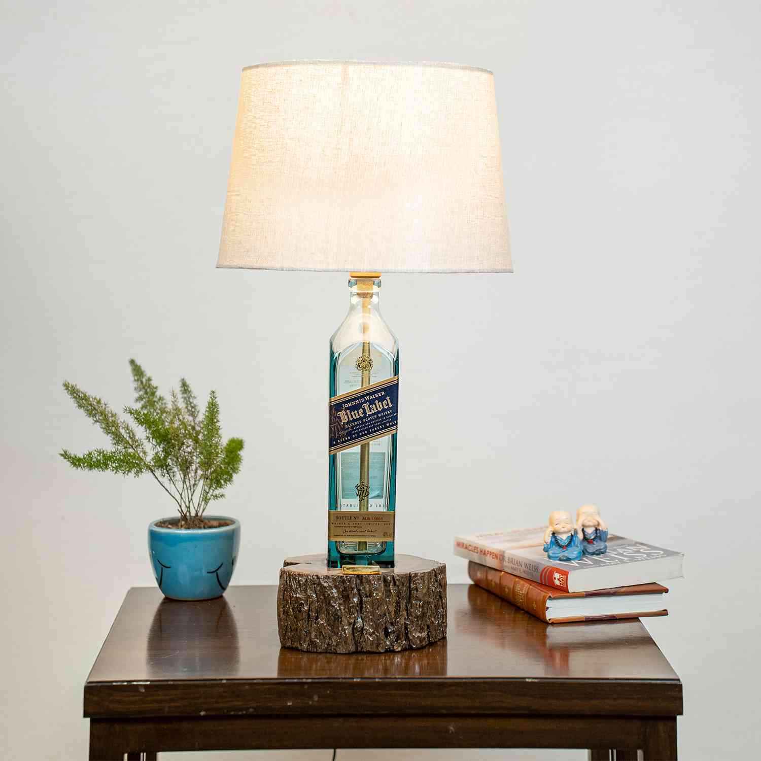 Wood Base Solid Table Lamp