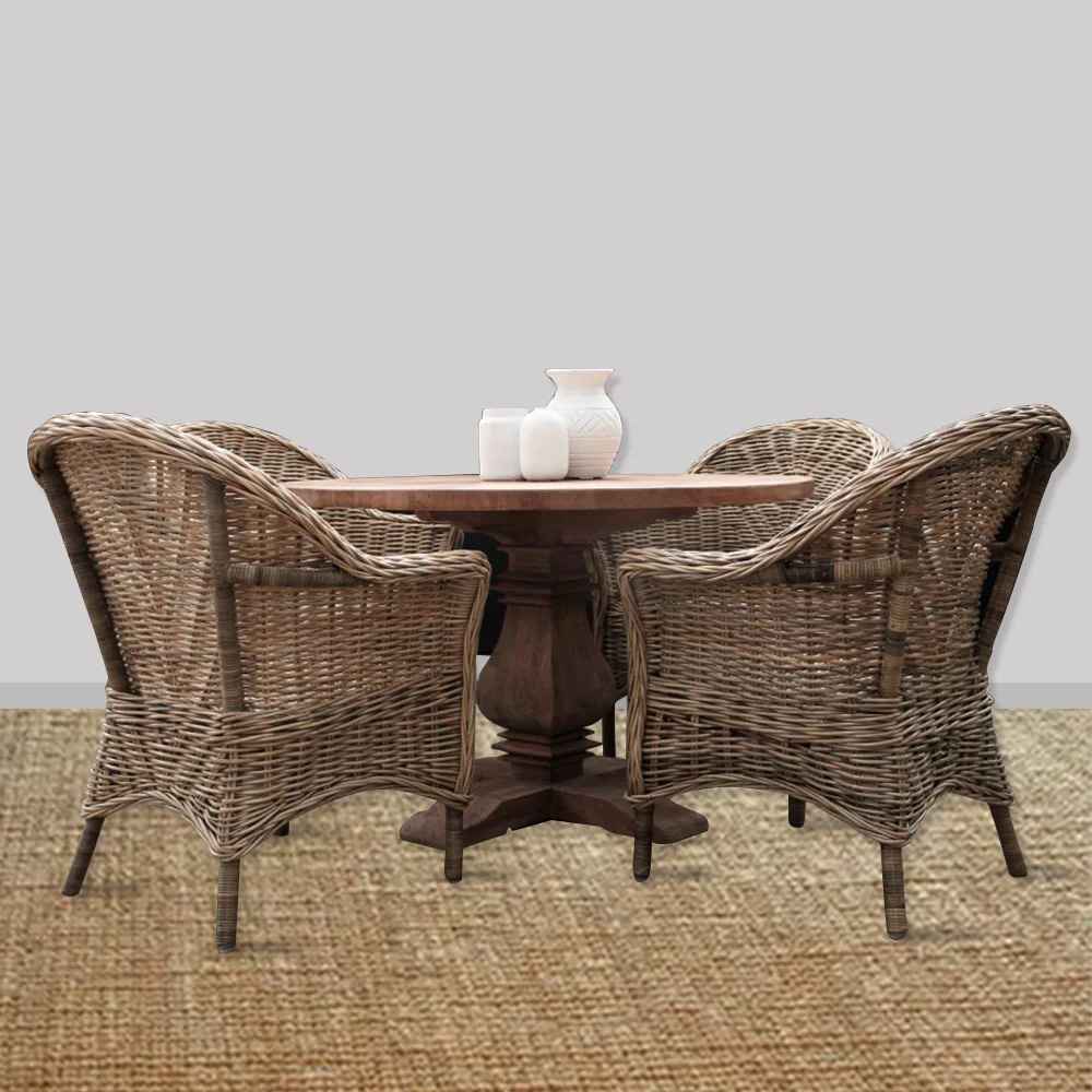 Tranquil Tides Rattan Side Table