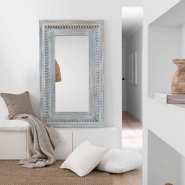 The Mehrab White Jaali Mirror