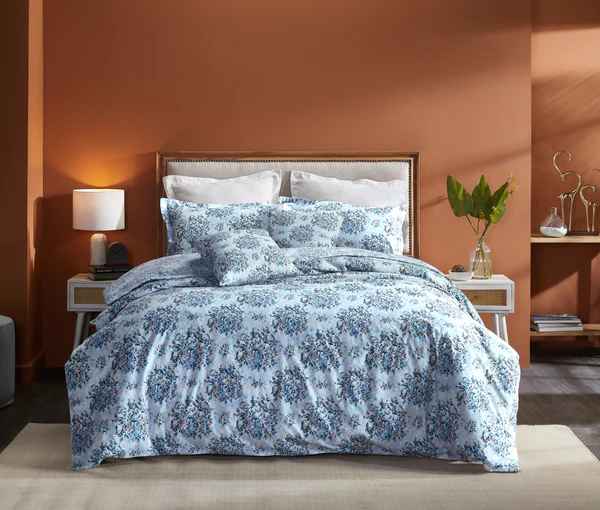 Border Embroidered Duvet Cover Set