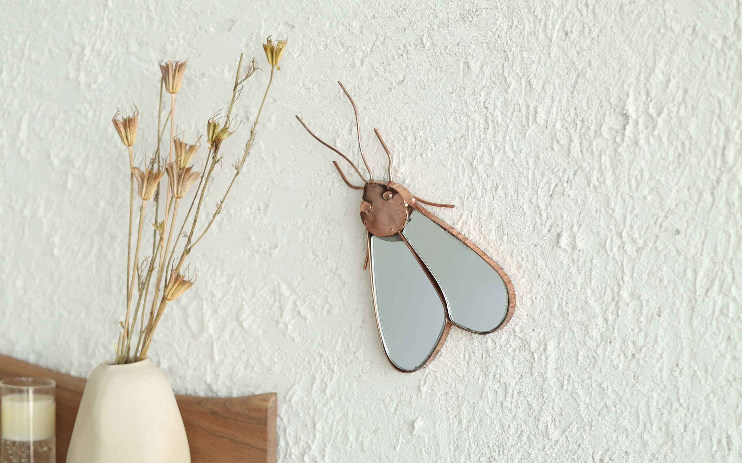 Moth Wall Decor Copper