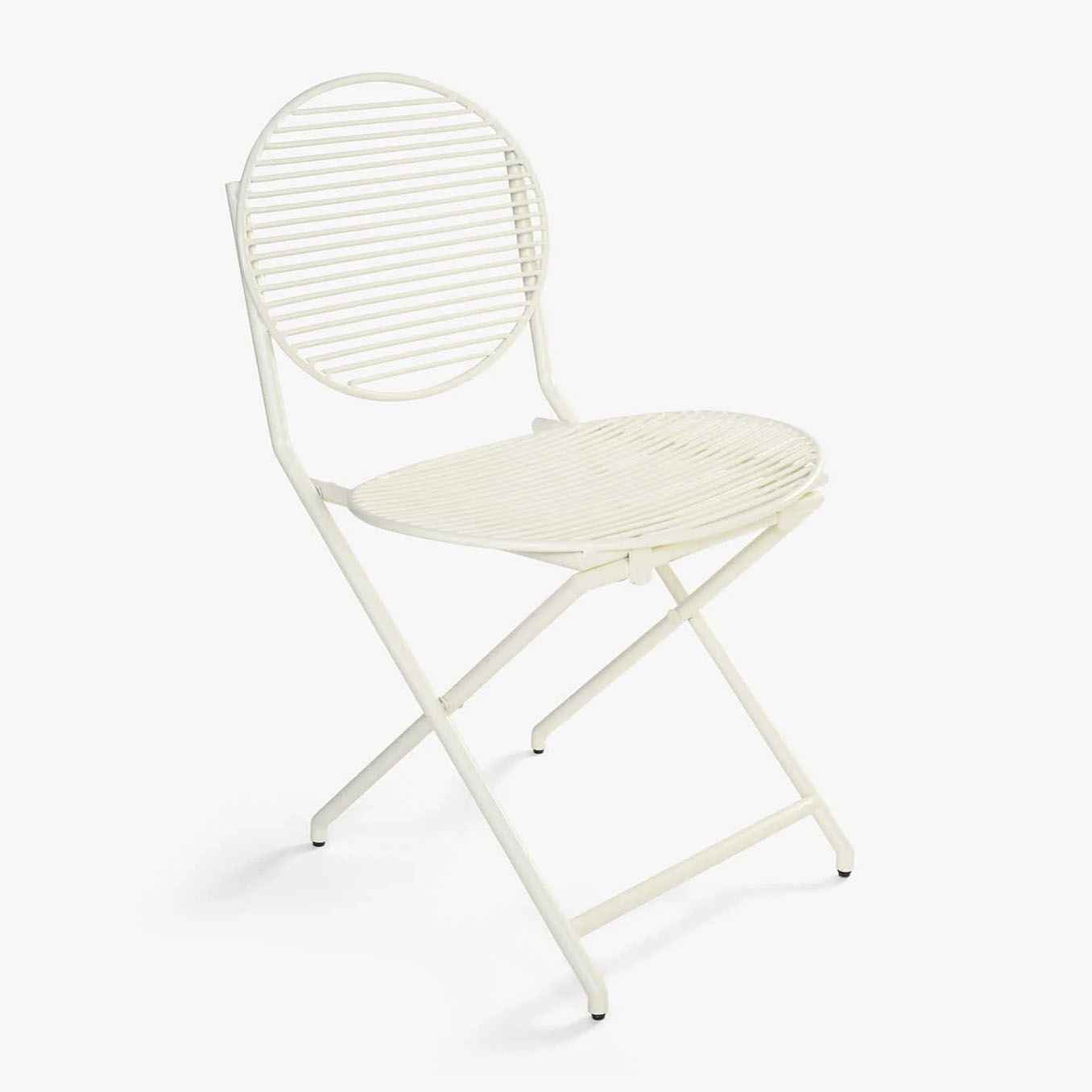 Patio Off White Folding Chair